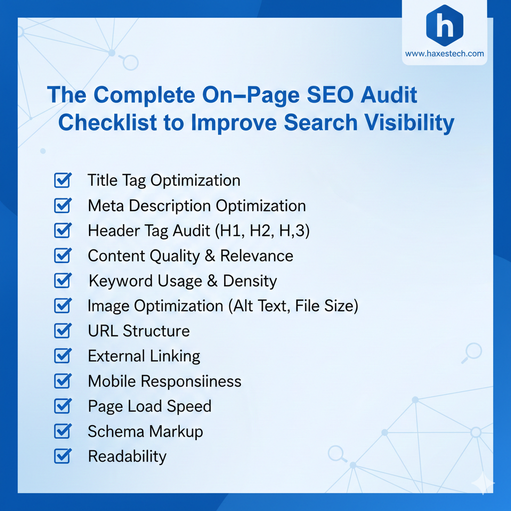 The Complete On-Page SEO Audit Checklist to Improve Search Visibility