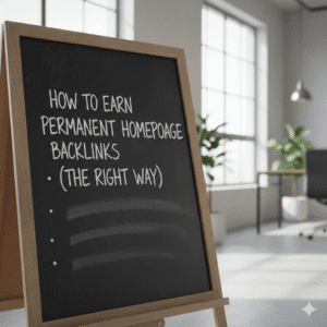 How to Earn Permanent Homepage Backlinks (The Right Way)