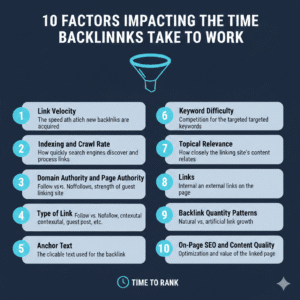 10 Factors Impacting the Time Backlinks Take to Work