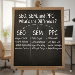 SEO, SEM, and PPC: What’s the Difference?