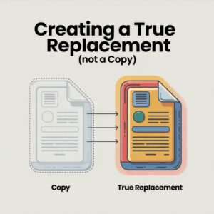 Creating a True Replacement (Not a Copy)