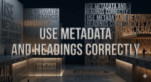 Use Metadata and Headings Correctly