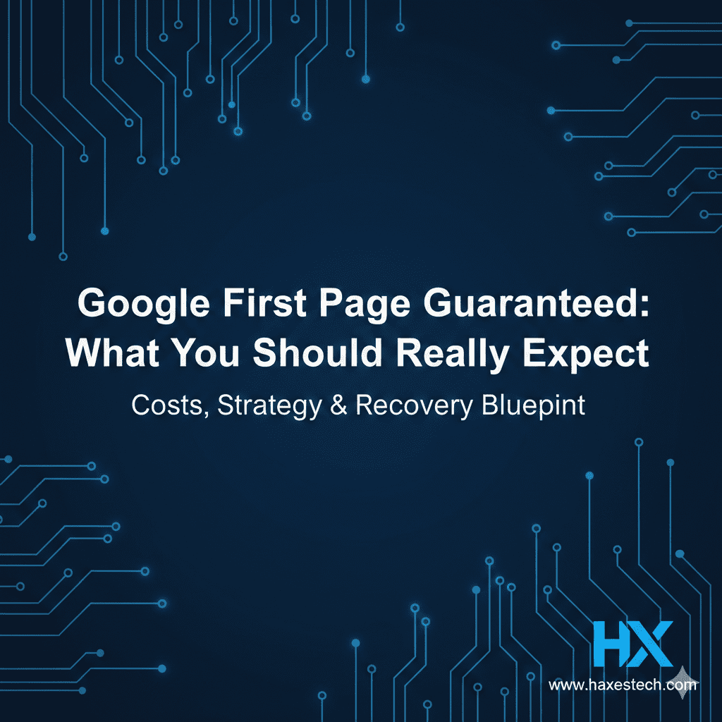 Google First Page Guaranteed: What You Should Really Expect, Costs, Strategy & Recovery Blueprint