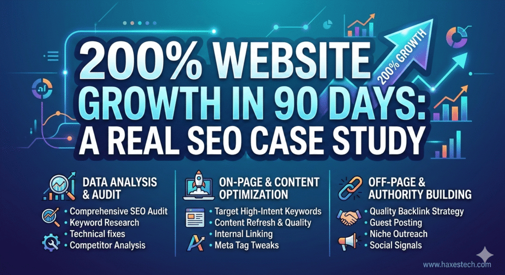 200% Website Traffic Growth in 90 Days: A Real SEO Case Study